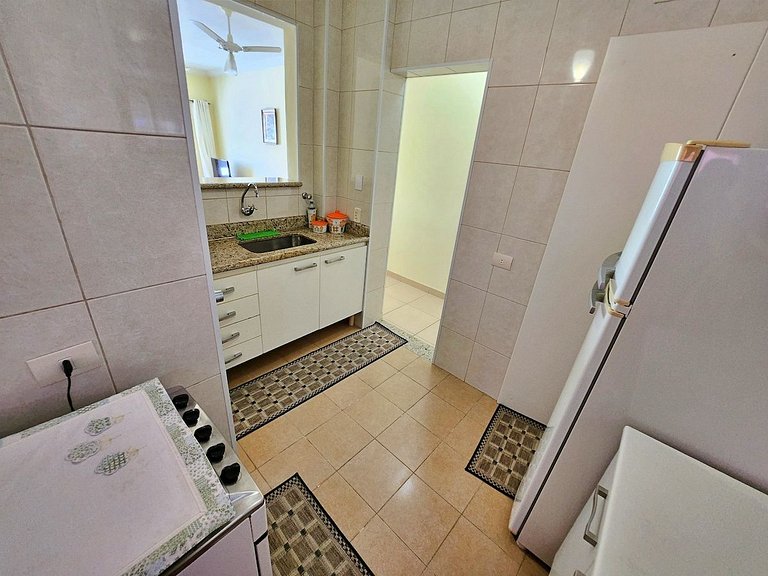 Aconchegante Apto 01 dorm c/Sacada, Ar-Cond, Wi-Fi, Lado Pra