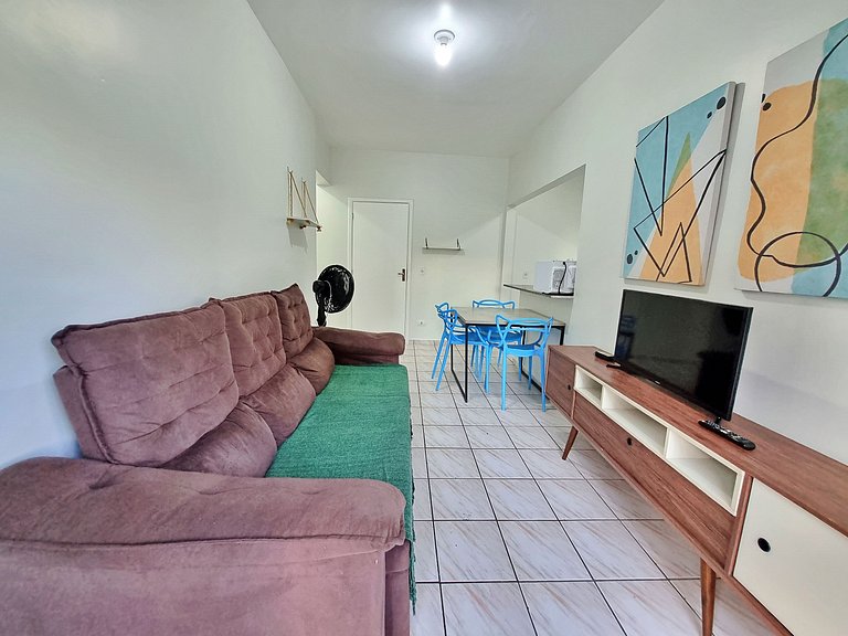 01 dorm c/Ar Cond, Wi-Fi (300mb), Varanda, Piscina