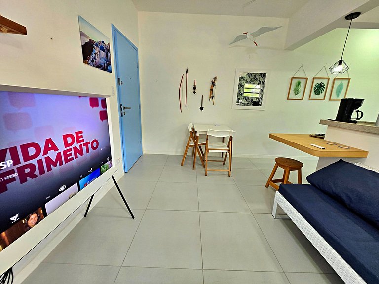 Lindo Ap Funcional, Ar Cond, 100m do mar